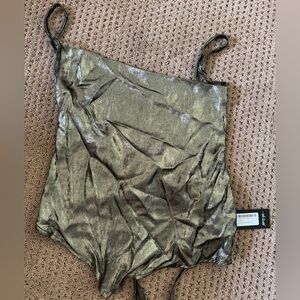 Nasty Gal Metallic Top